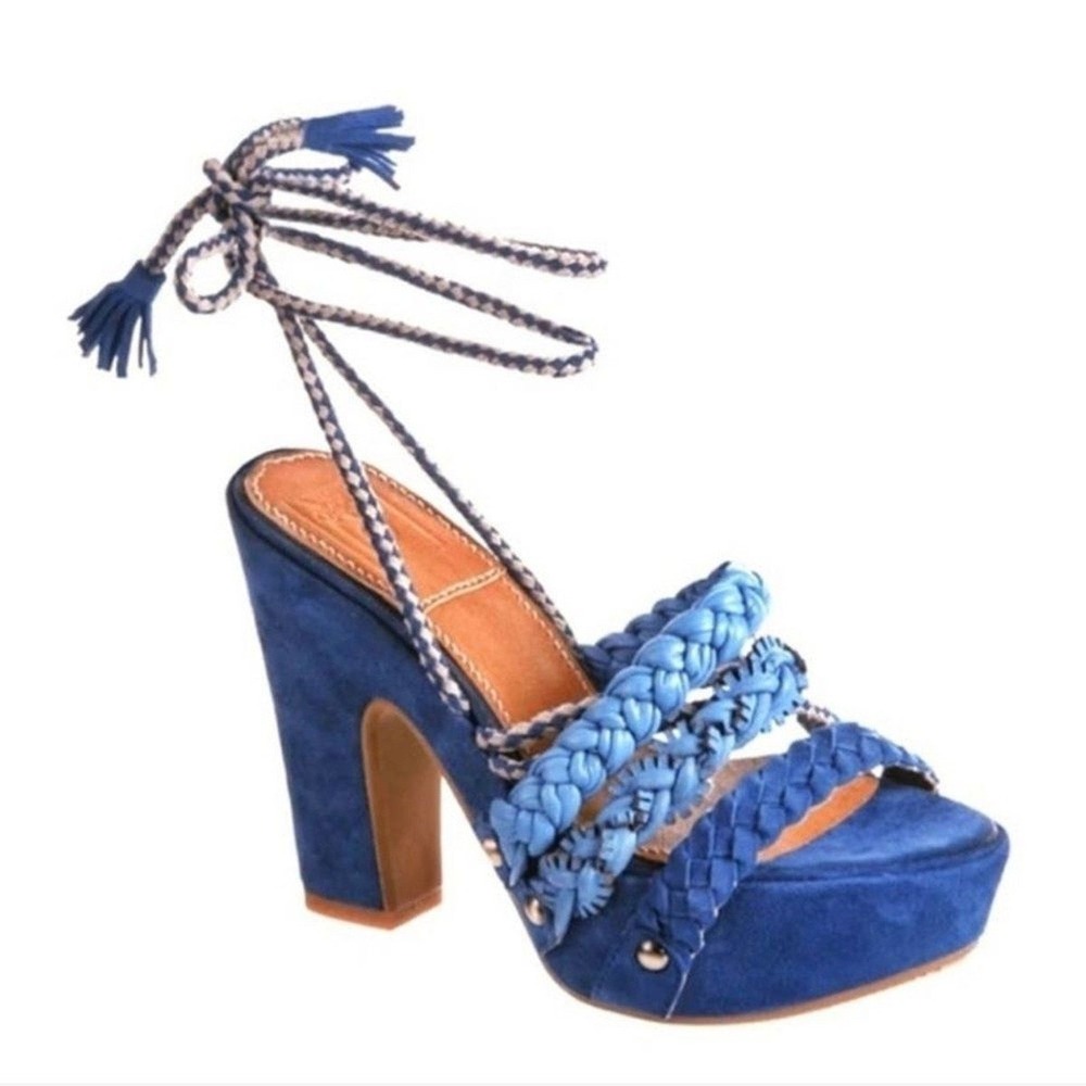 Free People Bacio 61‎ Pandino Lace Up Platform Heel Sandals Size 9
